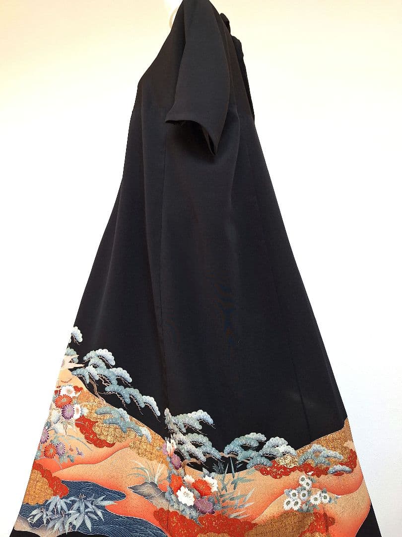 着物リメイクワンピース3611