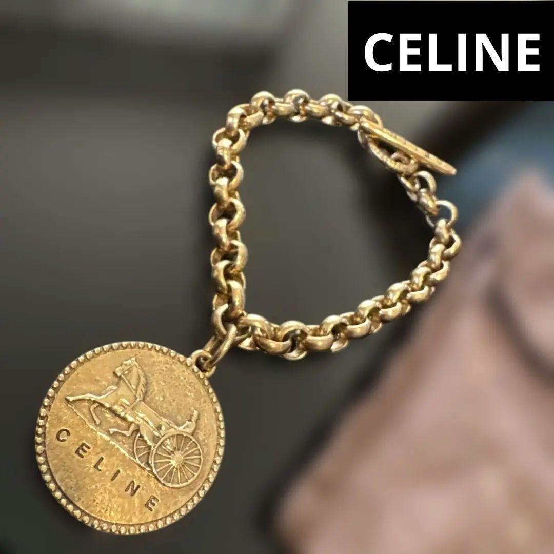 【激レア】CELINE bracelet✨セリーヌブレスレット バングルGOLD