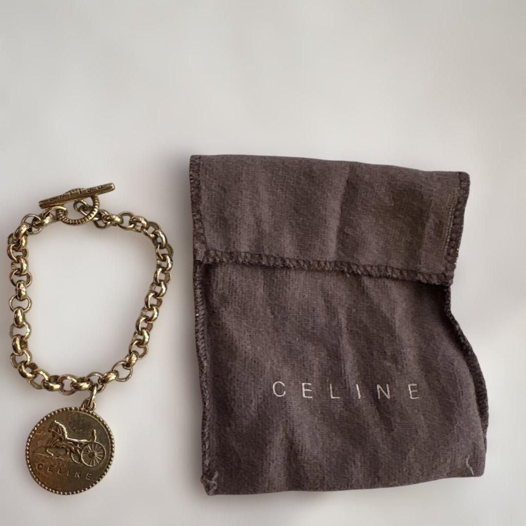 【激レア】CELINE bracelet✨セリーヌブレスレット バングルGOLD
