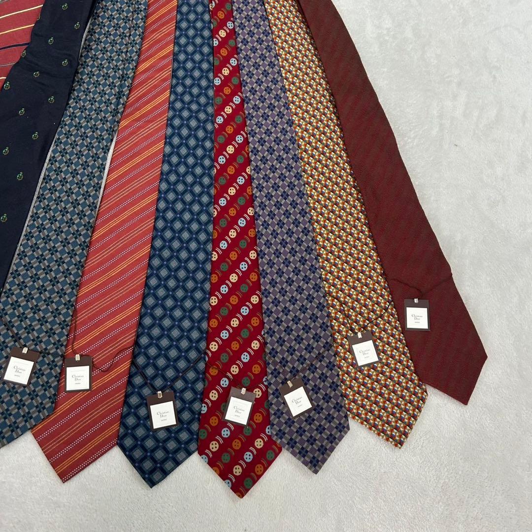 NM38 新品未使用 タグ付き クリスチャンディオール 11本 ネクタイ メンズ