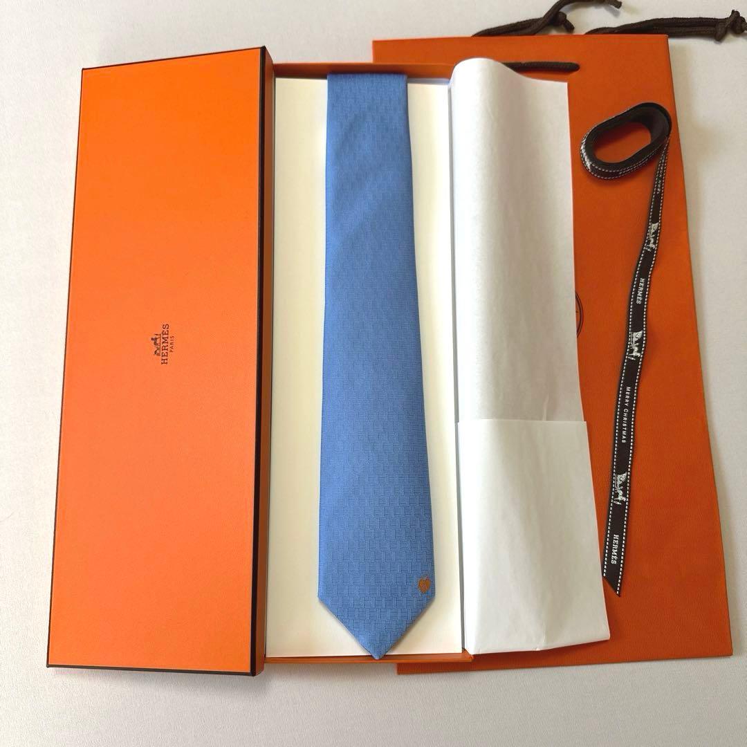 エルメス ネクタイ 《ラ・クレ・デュ・ボヌール》新品 未使用