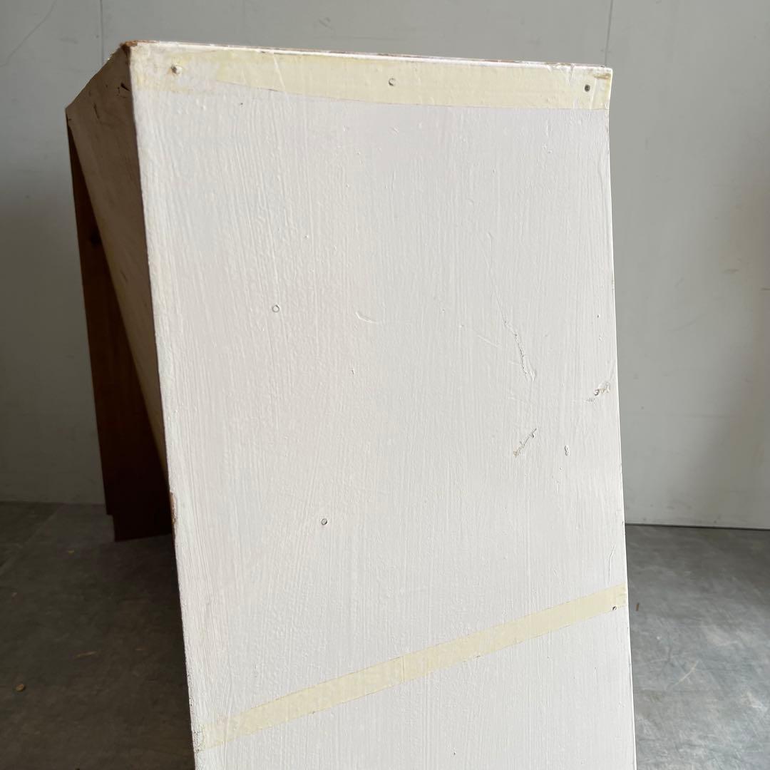 ヴィンテージ シャビー 本棚 チェスト 棚 飾り棚 ホワイト レトロ