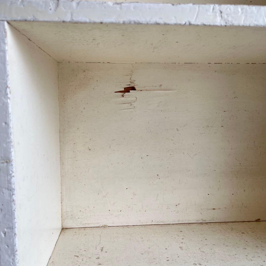 ヴィンテージ シャビー 本棚 チェスト 棚 飾り棚 ホワイト レトロ