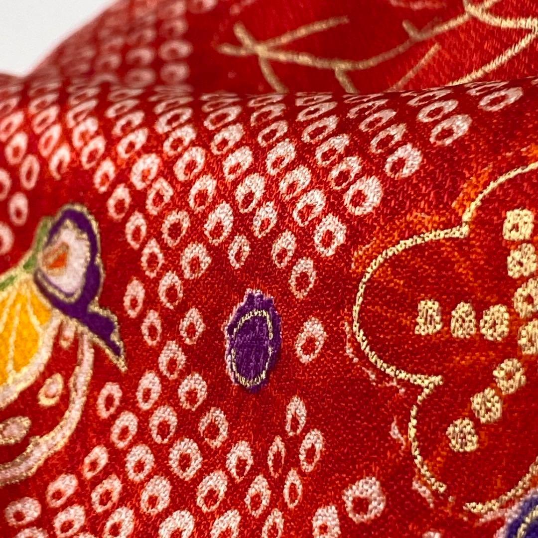 【着物と帯 時流】192◆3才女の子着物&被布コート長襦袢 バッグセット◆美品