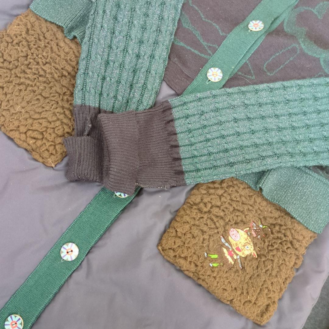 アルベロベロ　異素材ロングコート