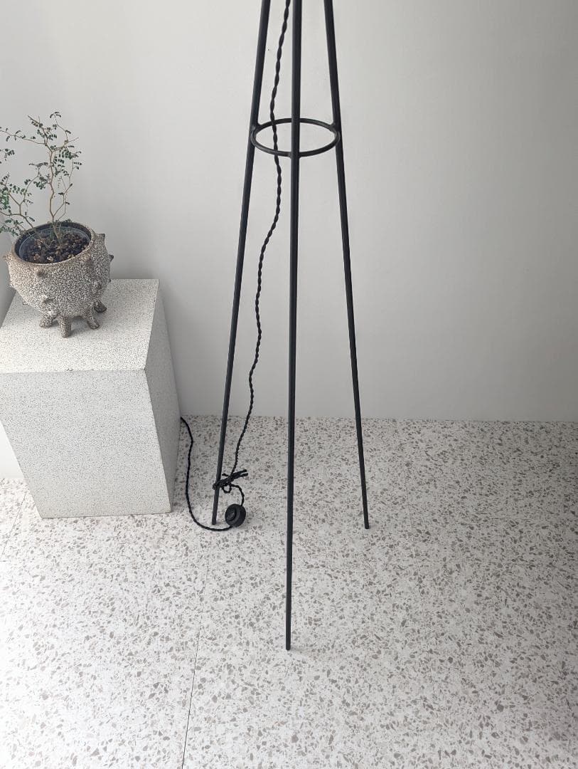 USED アイアン×ツイード スタンドライト フロアランプ ミッドセンチュリー