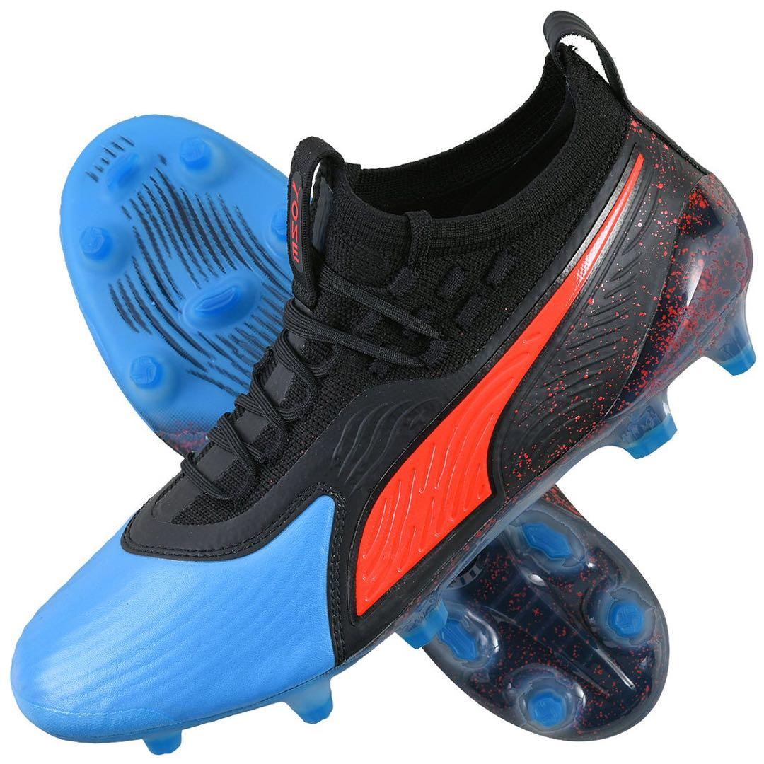 希少　PUMA プーマ プーマワン 19.1 FG/AGブルー×レッド　28