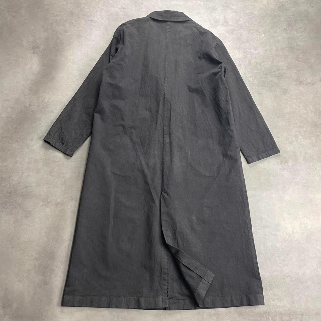 美品　evam eva エヴァムエヴァ コットンペーパーロングジャケット　Ⅰ