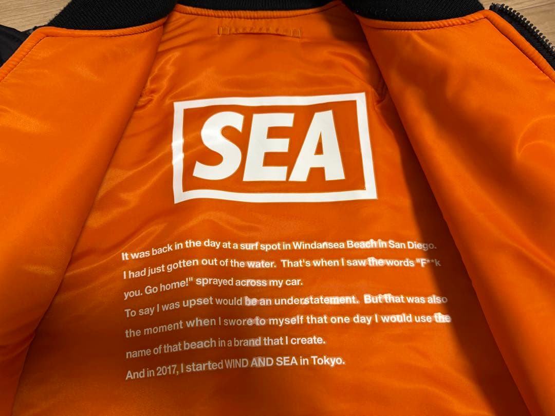 WINDANDSEA ウィンダンシー MA-1 ジャケット