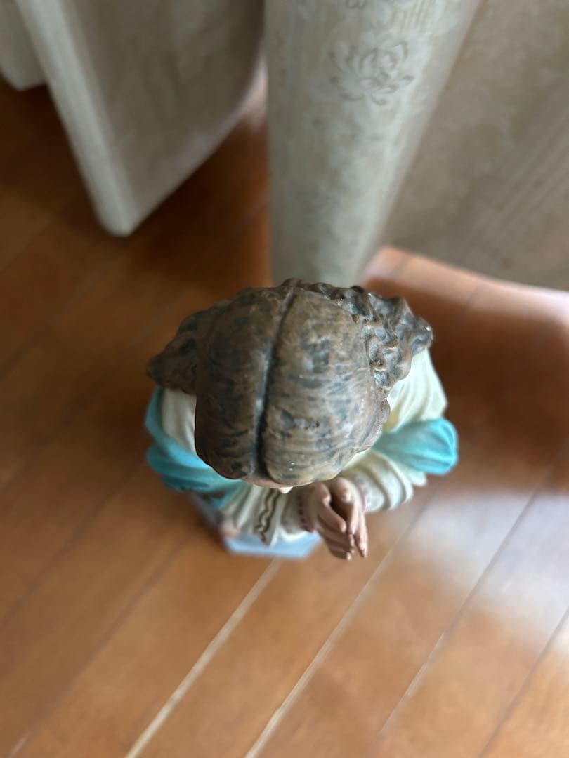 【超超希少美48cm】✞ 聖母マリアの連祷像　宗教彫刻