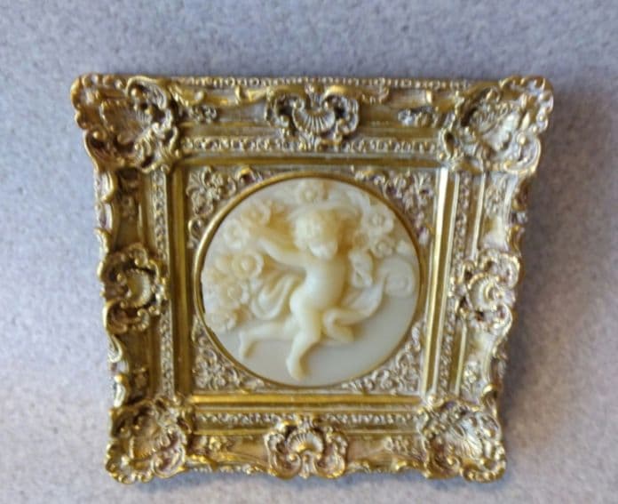 ★ゴールドが豪華★エンジェル★天使★レリーフ★額縁★デコ★