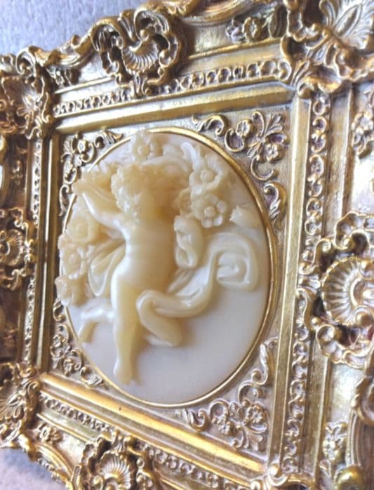 ★ゴールドが豪華★エンジェル★天使★レリーフ★額縁★デコ★