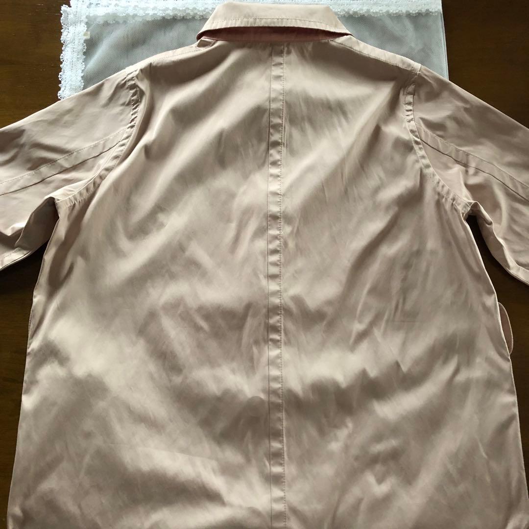 新品　ピノーレ　ステンカラー　リバーシブル　ハーフ　コート　バイカラー　L