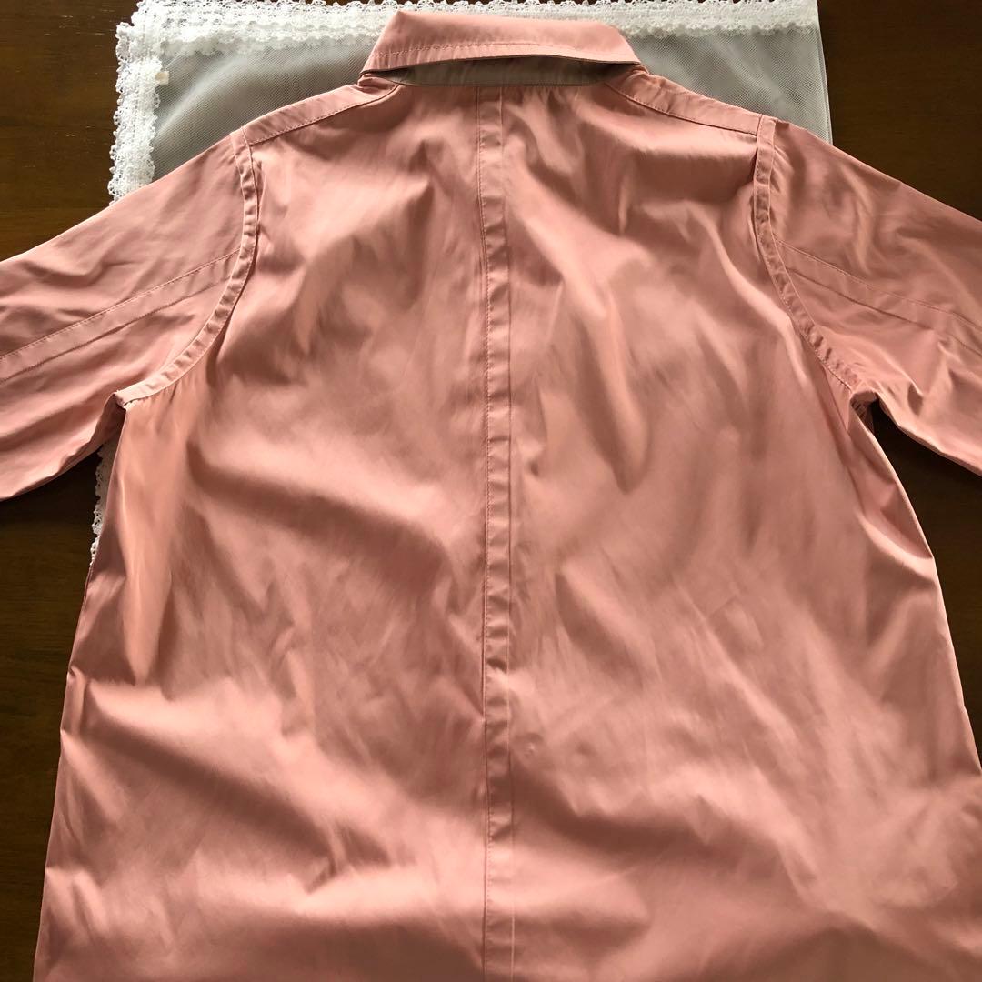 新品　ピノーレ　ステンカラー　リバーシブル　ハーフ　コート　バイカラー　L