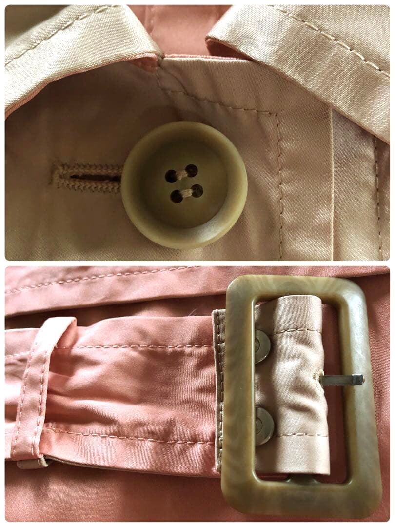 新品　ピノーレ　ステンカラー　リバーシブル　ハーフ　コート　バイカラー　L