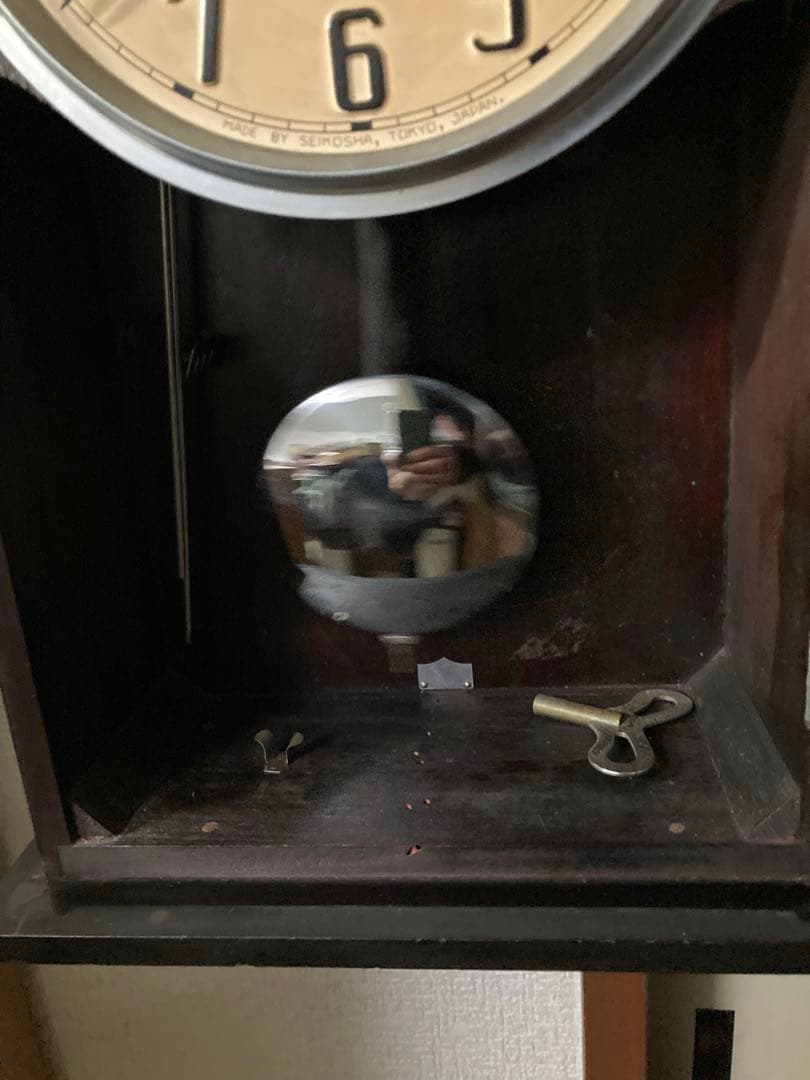 アンティーク 精工舎 宮型本打式 14日巻ボンボン時計