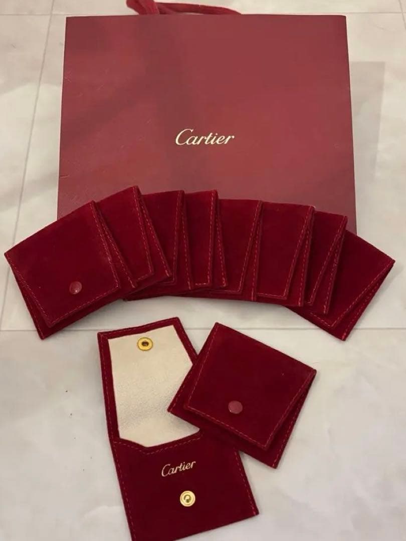 【新品未使用】Cartier アクセサリーケース 10個セット(バラ売りも可)
