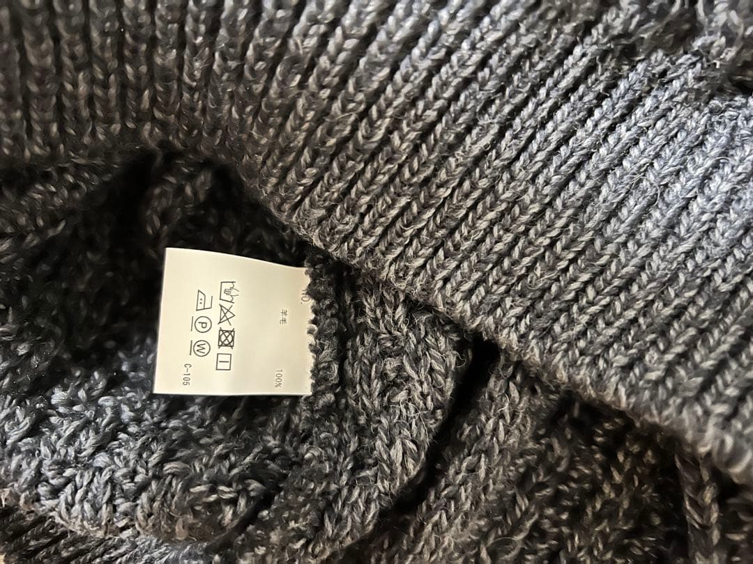 さ*き様 Aran Woollen Mills 羊毛100％ クルーネックアラン