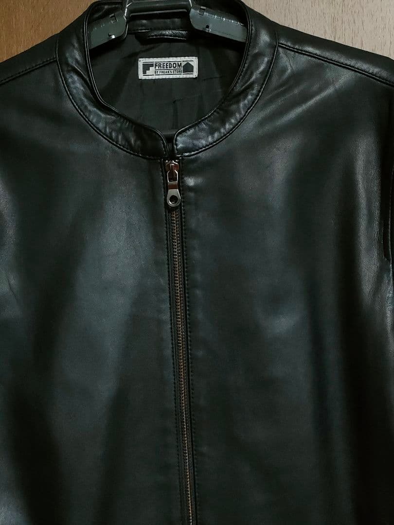 フリークスストア　フリーダム　シープレザーシングルライダース　ジャケット