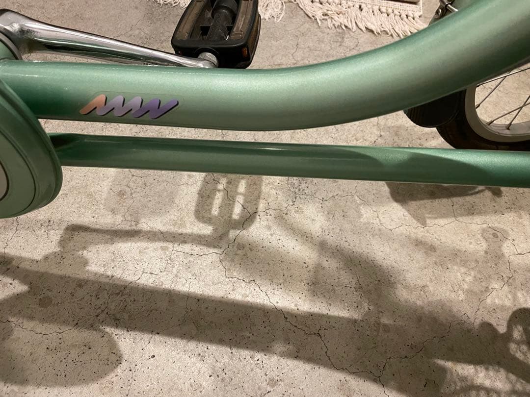 希少車◾️ブリヂストン ミンナ 前2輪後1輪 大人用3輪車 自転車　グリーン