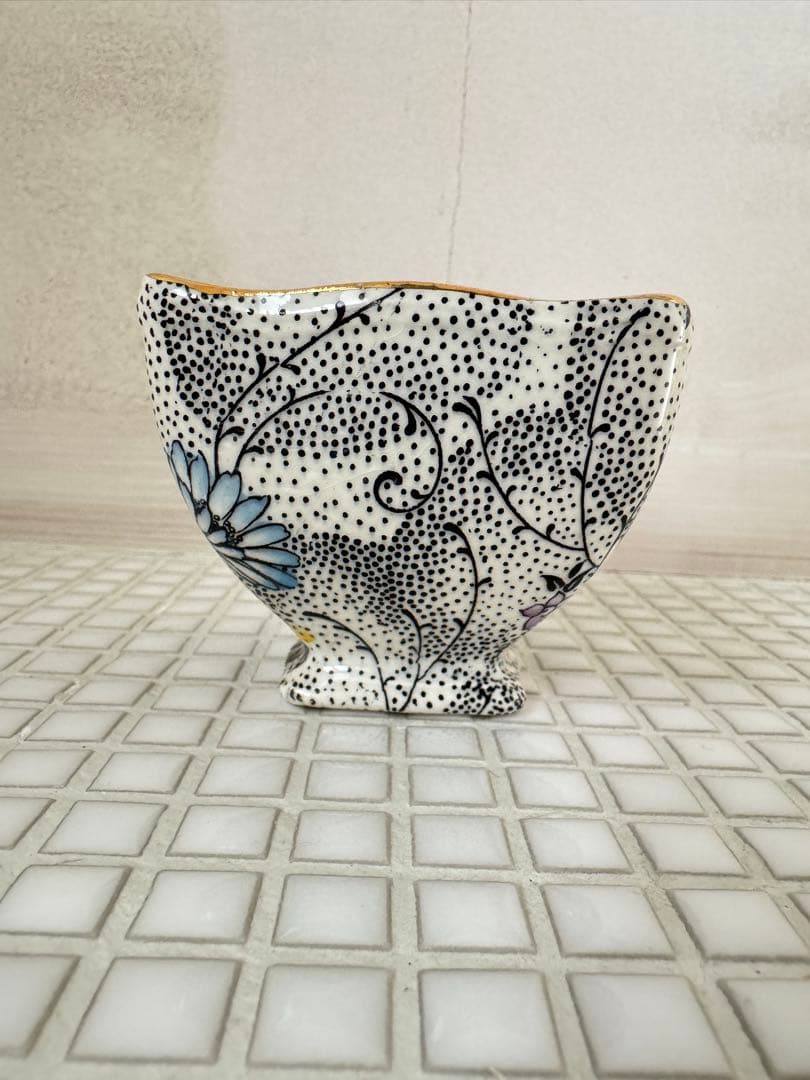 ビンテージ　 WINTON チンツ柄クリーマーとシュガーポットセット