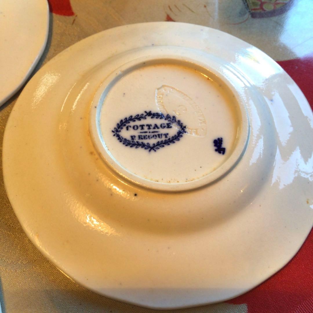 A737 西洋アンティーク　オランダ　デルフト　豆皿　手塩皿　5枚