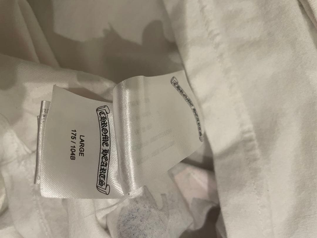 クロムハーツ マルチカラーセメタリークロス　ロンT 超希少　ホワイト　Lサイズ