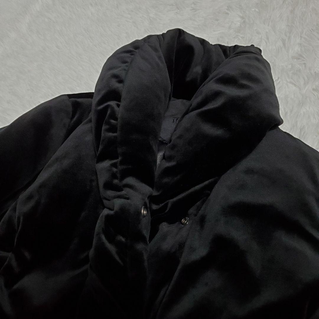 美品✨トゥービーシック　ダウンコート　ベロア　袖フレア　女優襟　Yuki様