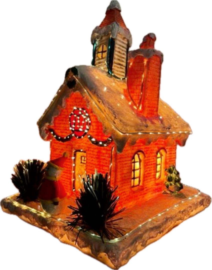 北　クリスマスライトハウス　イルミネーションハウス　キャンドル置物 ３２cm