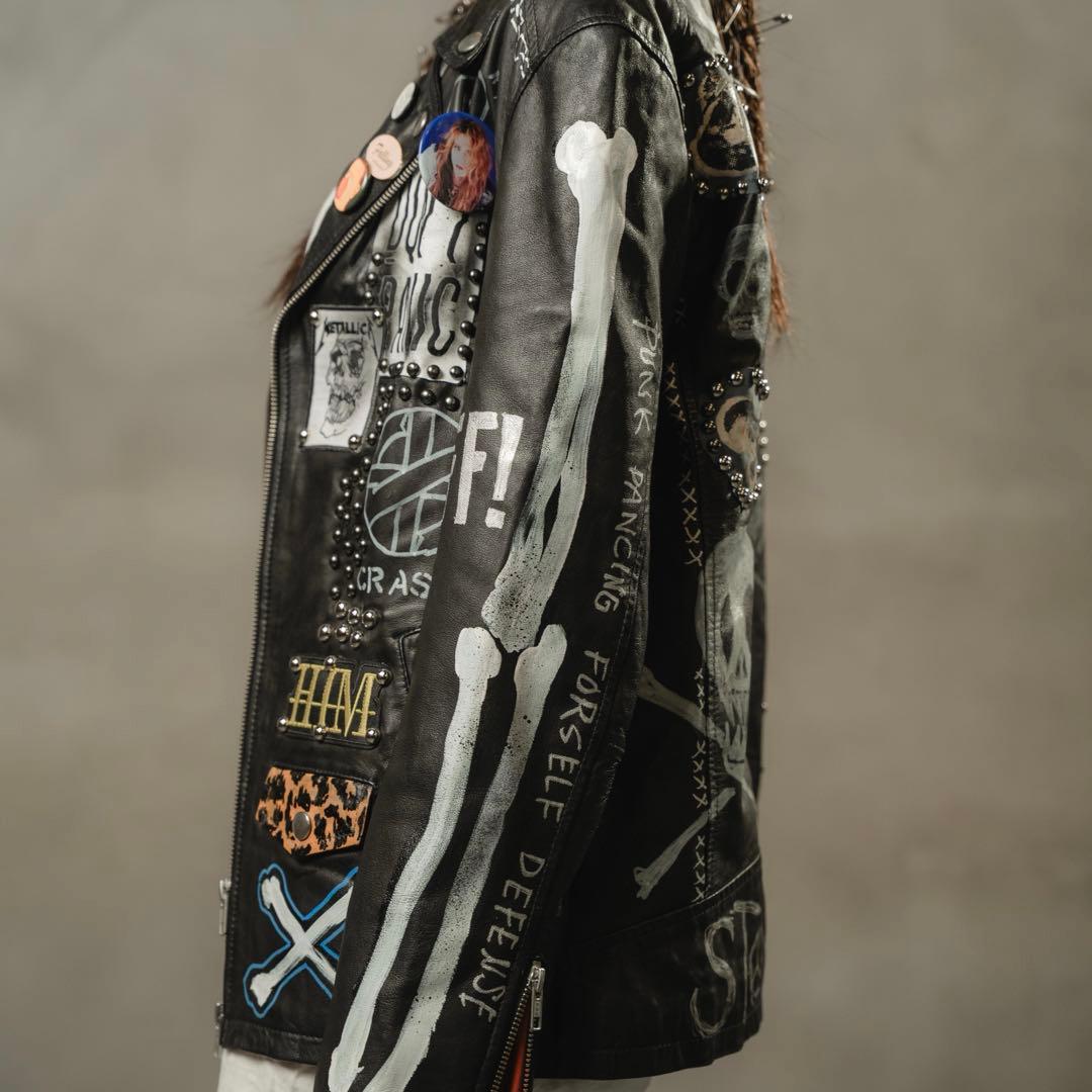 鋲ジャン　レア　カスタムライダース　レザーライダース