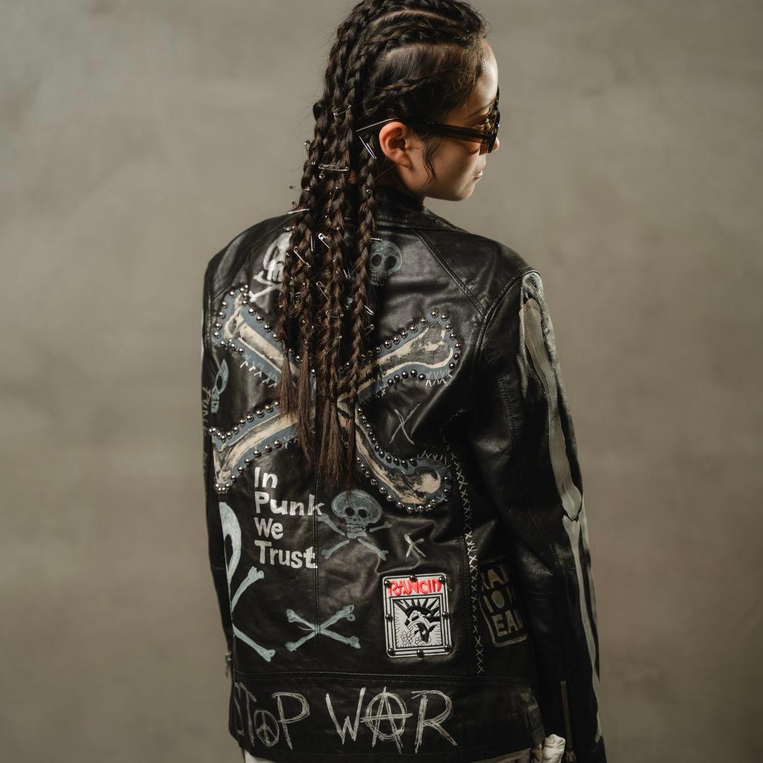 鋲ジャン　レア　カスタムライダース　レザーライダース