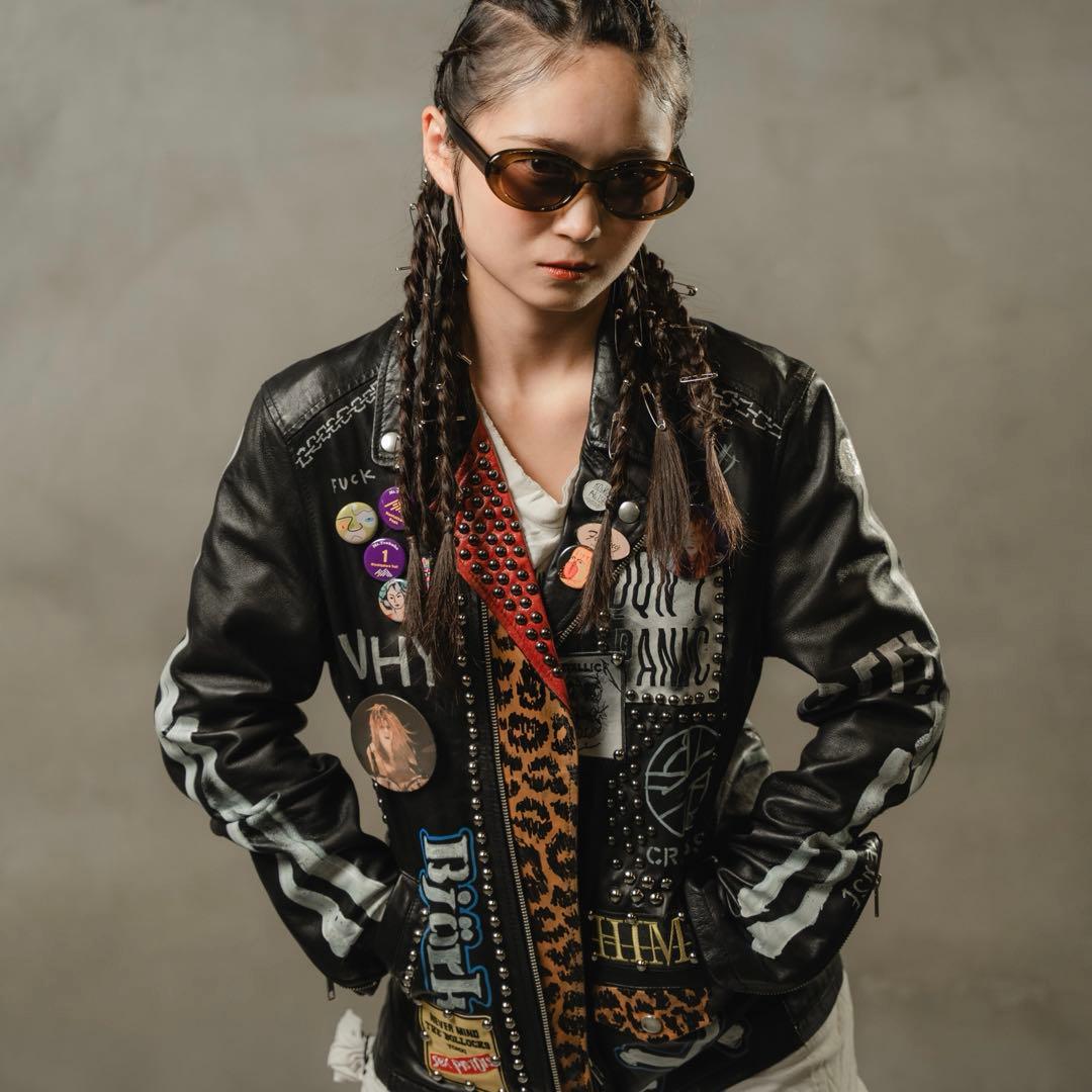 鋲ジャン　レア　カスタムライダース　レザーライダース