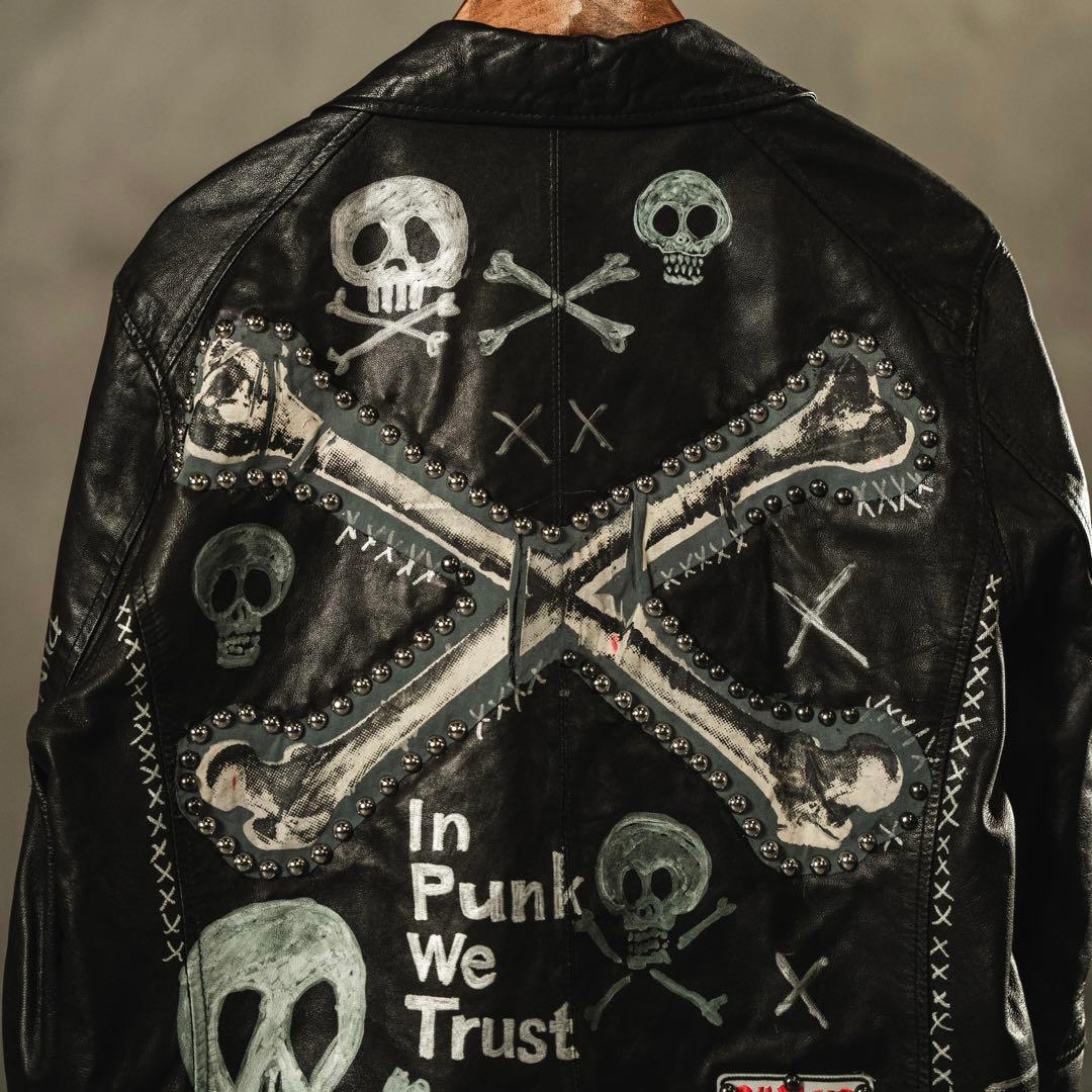 鋲ジャン　レア　カスタムライダース　レザーライダース