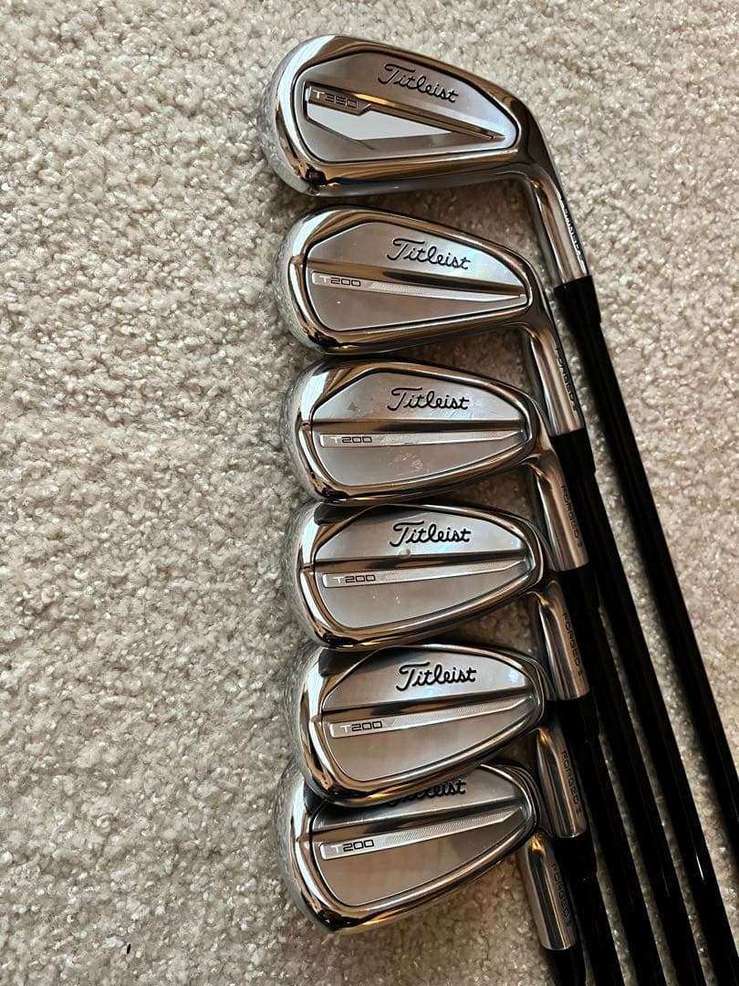 Titleist T200(48-7I)T350 (6I)カーボンアイアンセット
