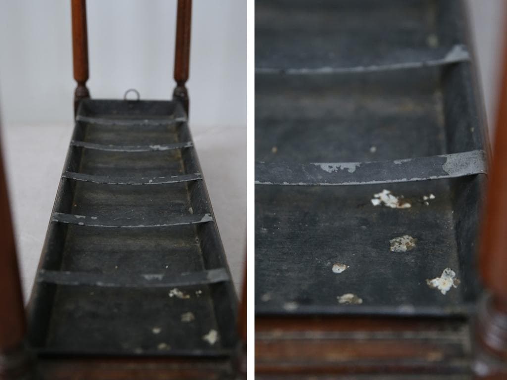 英国アンティーク木製傘立て/アンブレラスタンド/玄関インテリア(92-122)