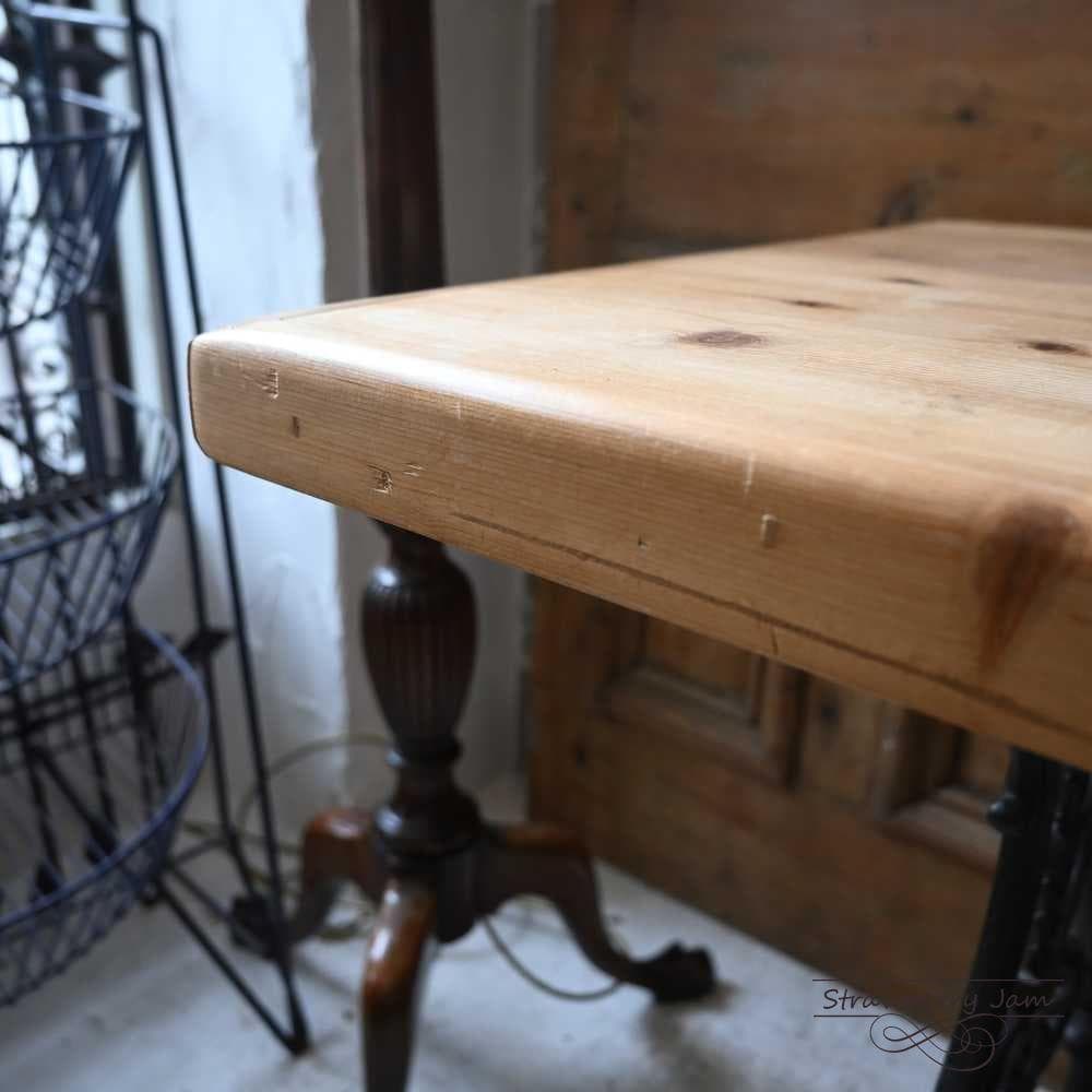 IFU-421 英国アンティーク ミシン台 デスク 勉強机 パソコン台