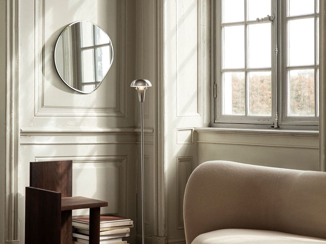 美品 ❤︎ ファームリビング　ポンドミラー S 鏡　ミラー