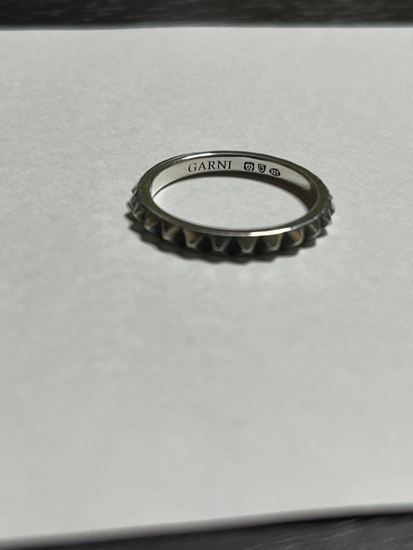 【美品】GARNI-Multiple Studs Ring/Silver/15号