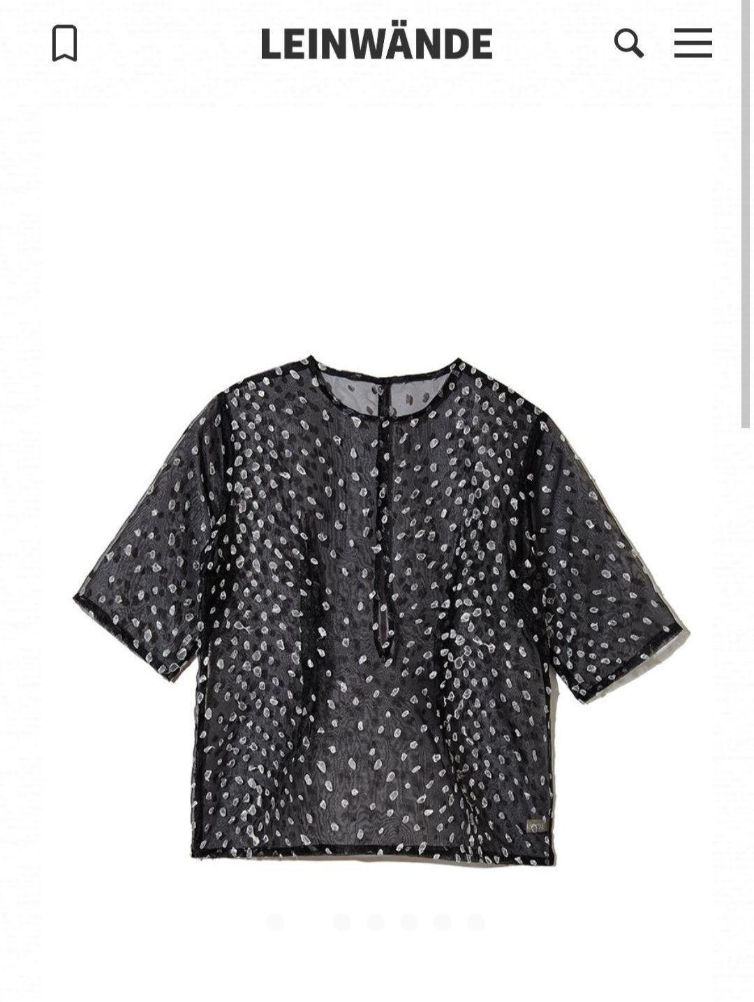 新品タグ付き LEINWANDE ラインヴァンド　オーガンジーブラウス