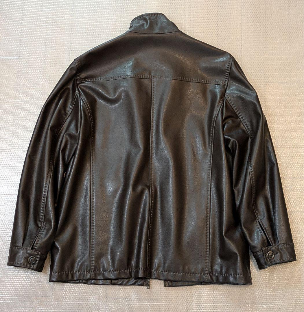 SPORTMAX ダークブラウンレザージャケット