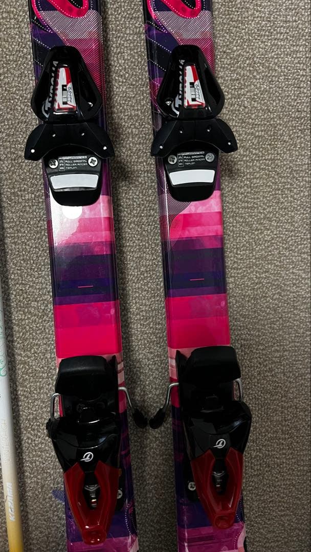 KAZAMA スキー板152・ブーツ24・ポール・ケース4点セット