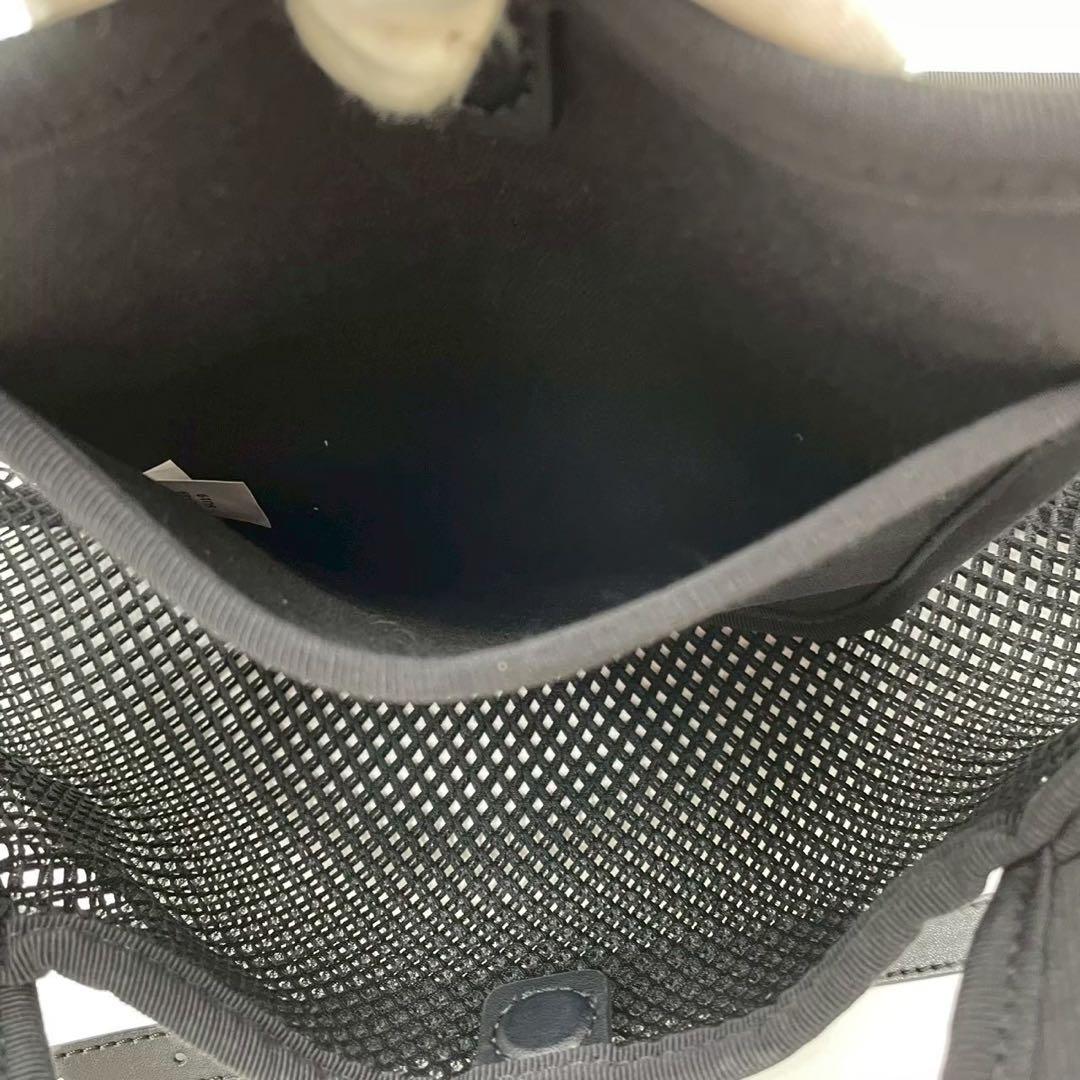 美品　ステラマッカートニー　ロゴメッシュ　トートバッグ　2wayショルダー　黒