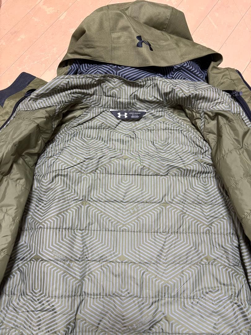 【美中古】アンダーアーマー　スノボウェア上下セット　インナージャケット付