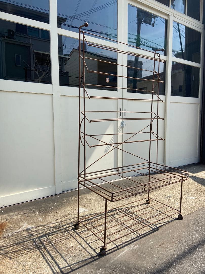 マガジンラックアイアンインダストリアルアンティークヴィンテージ店舗ディスプレイ