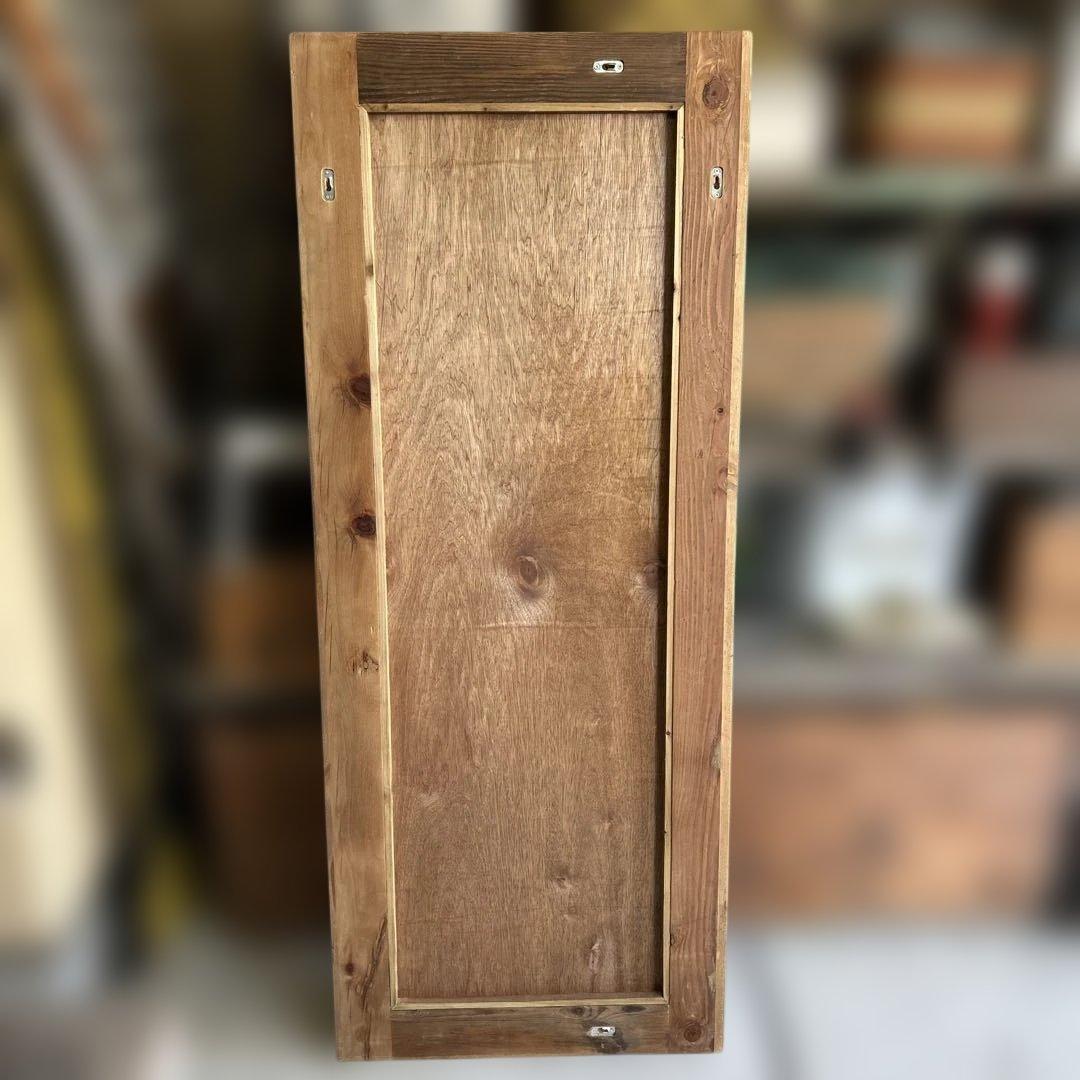 クラッシュゲート オクトミラー パイン古材 160cm 特大 姿見 全身鏡 無垢