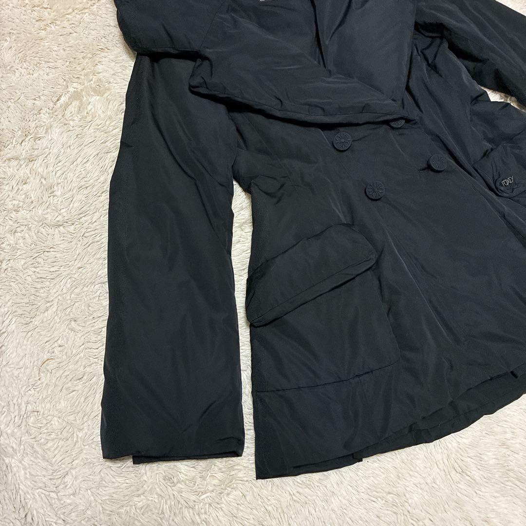 【近年モデル】フォクシー　ダウンジャケット　ダブル　くるみボタン　女優襟　M