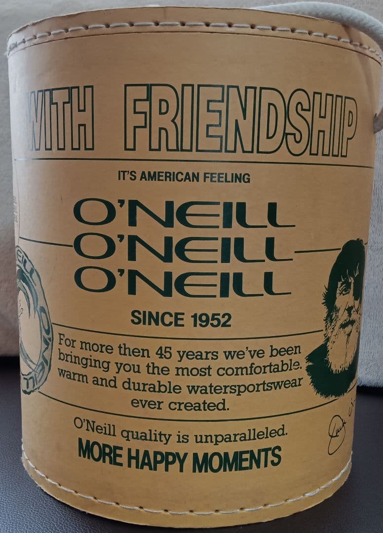 【昭和レトロ】O'NEILL ペーパーバケツ ヴィンテージ 約80サイズ