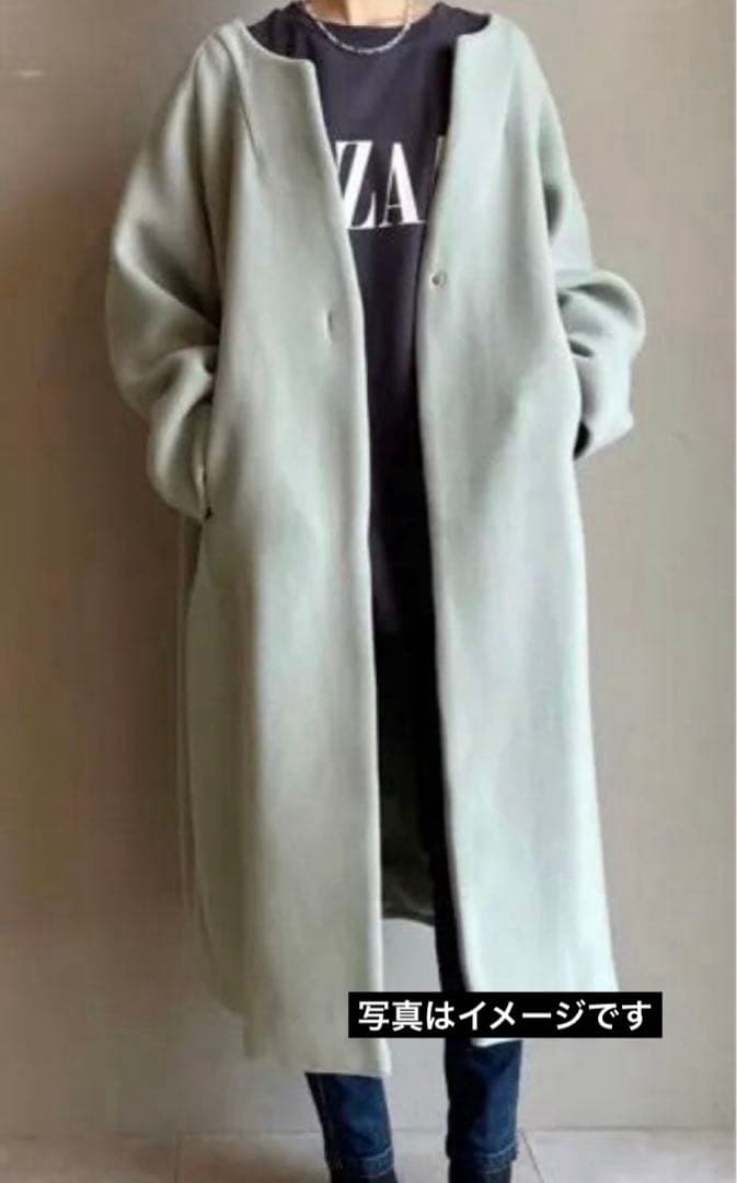 未使用　cynical ノーカラーコクーンロングコート　Bellandi