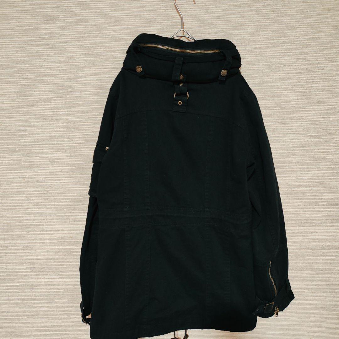 平成 Y2K ネオグランジ 古着 ギミック ベルテッド ミリタリージャケット