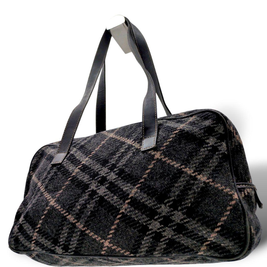 BURBERRY　ミニボストンバッグ　トートバッグ　チェック　1177